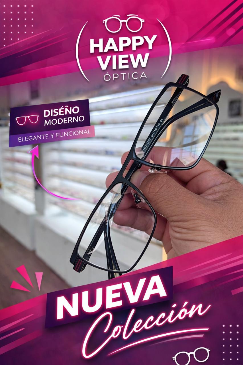 Armazón metálico negro en nuestro local
